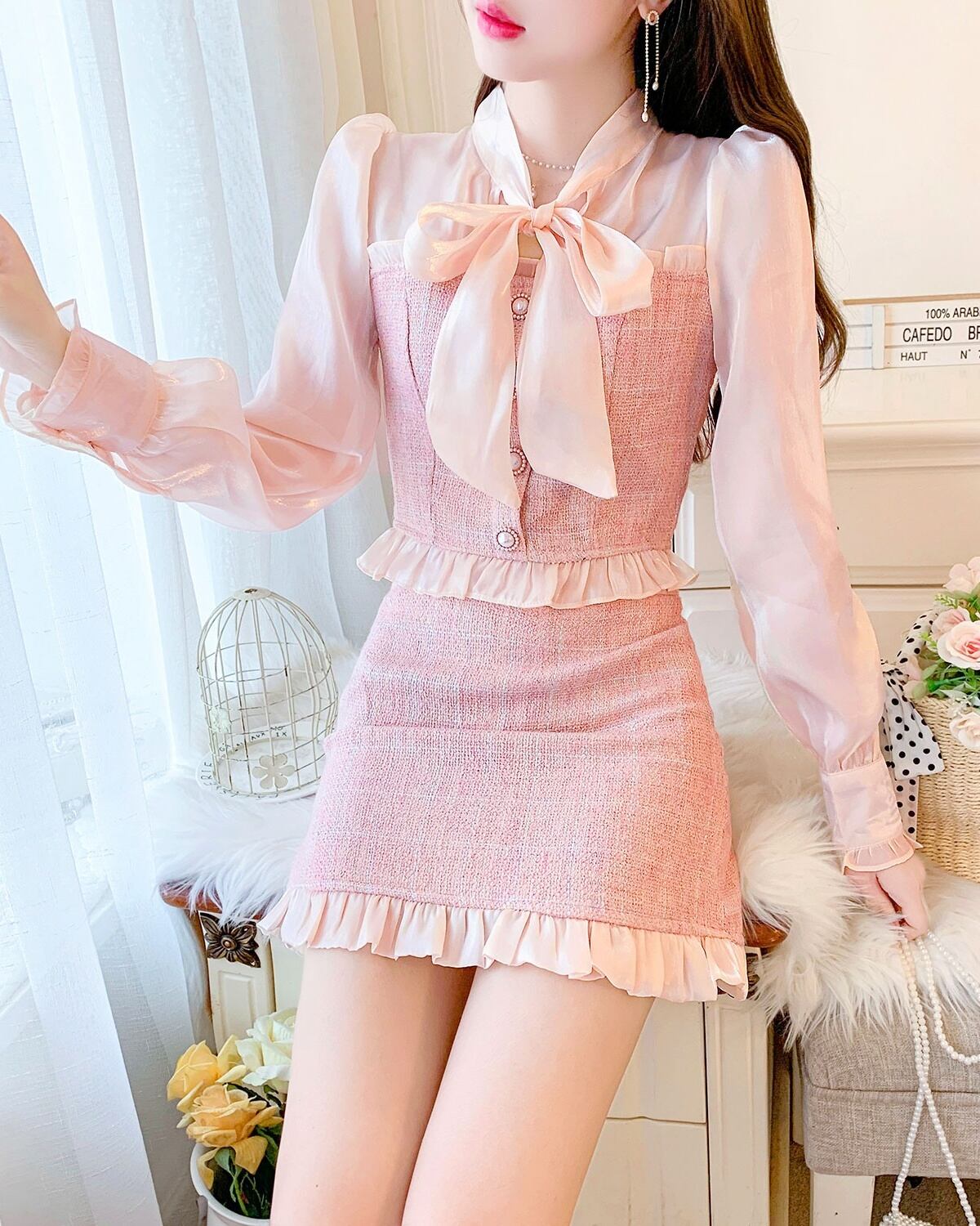 全品送料0円 ✿織姫✿ろうけつ染め✿セットアップ パンツスーツ上下