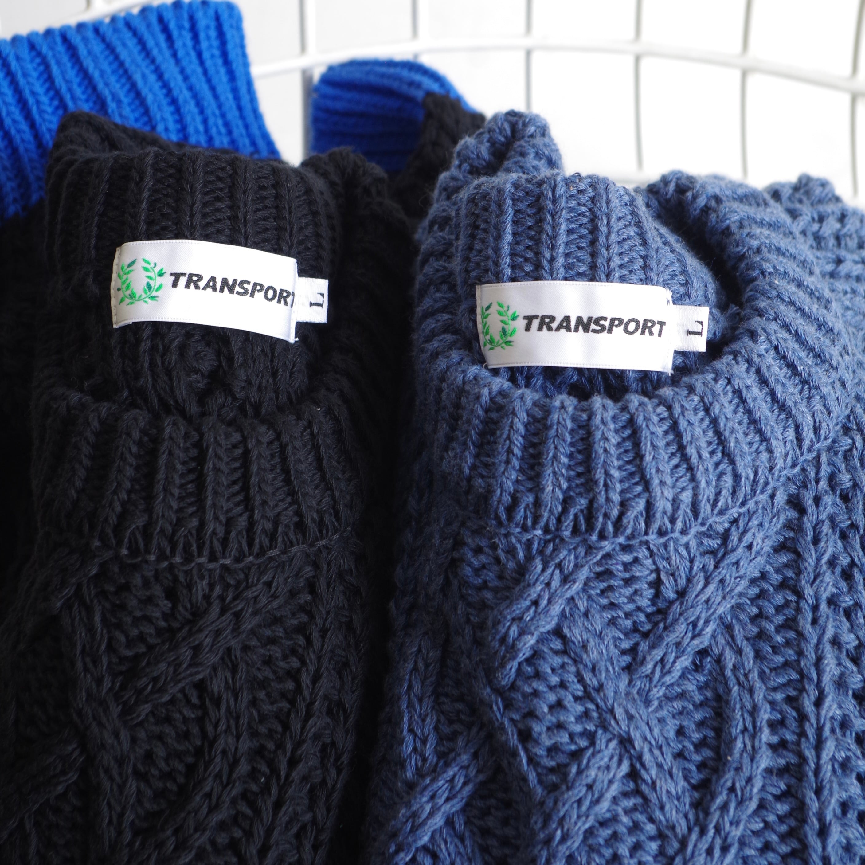 TRANSPORT FISHERMAN KNIT INDIGO | 1F Store