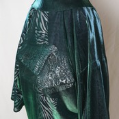 【即納品】Rumi Rock羽織　オーロラ　グリーン　[ B1055 B1056]