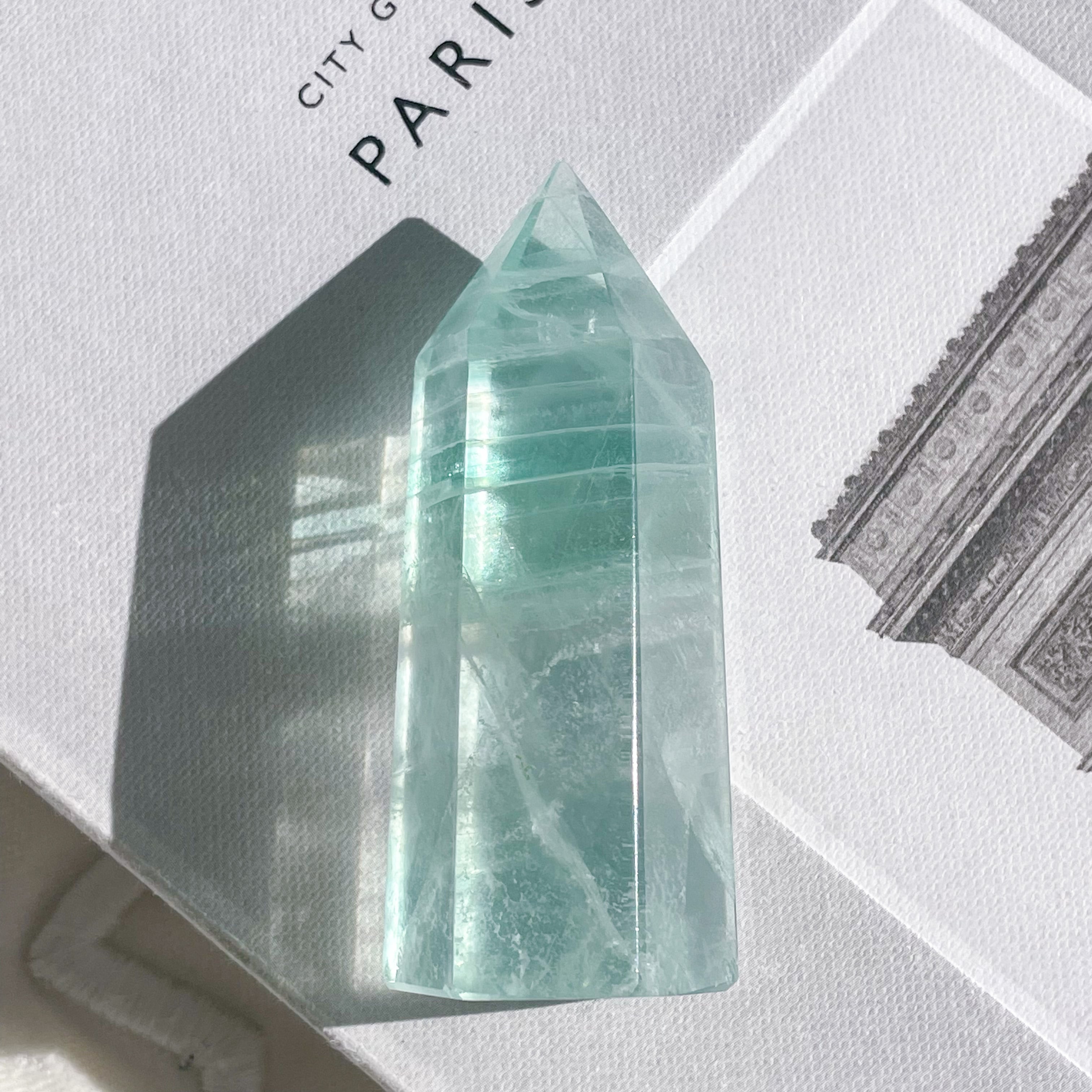 Gem Green Fluorite Tower 7 ✧ グリーンフローライト