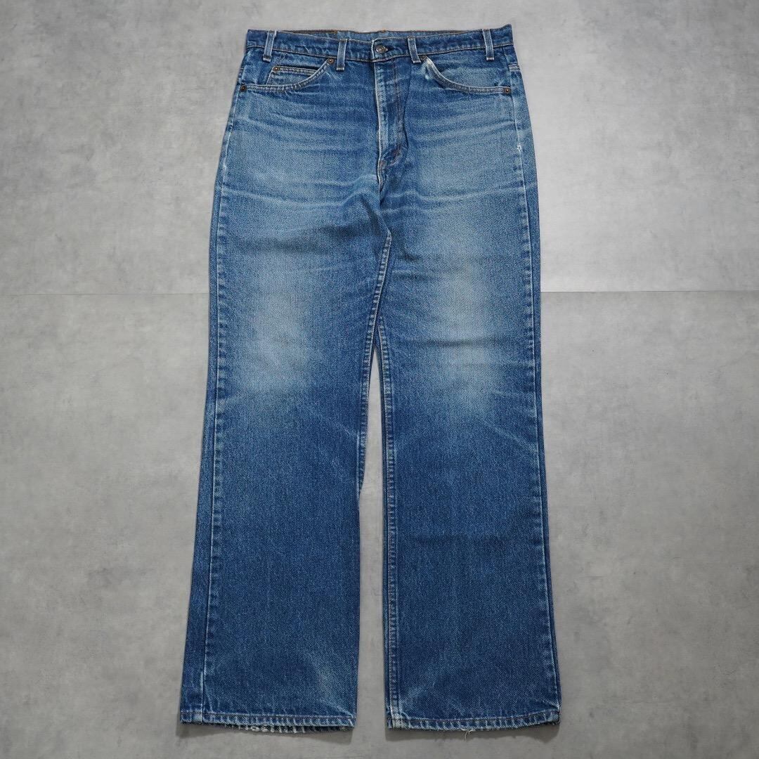 リーバイス517 W35 フレア ボトム 古着 青 70s USA 16978