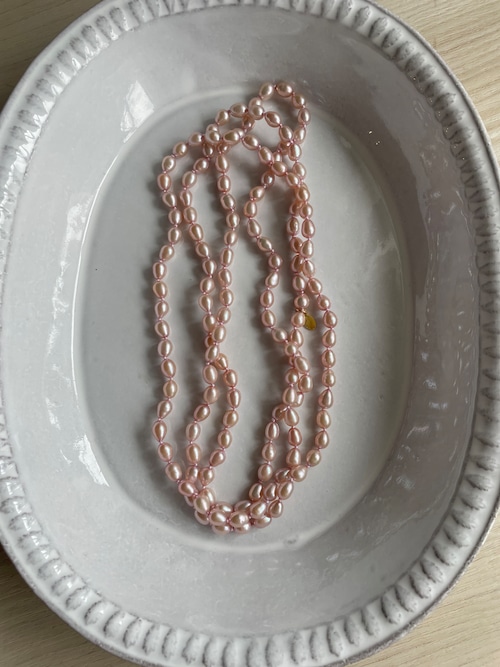 pink pearl long necklace 120 pink pearl long necklace 120