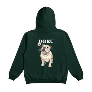 ブルドック　バックデザインジップパーカー