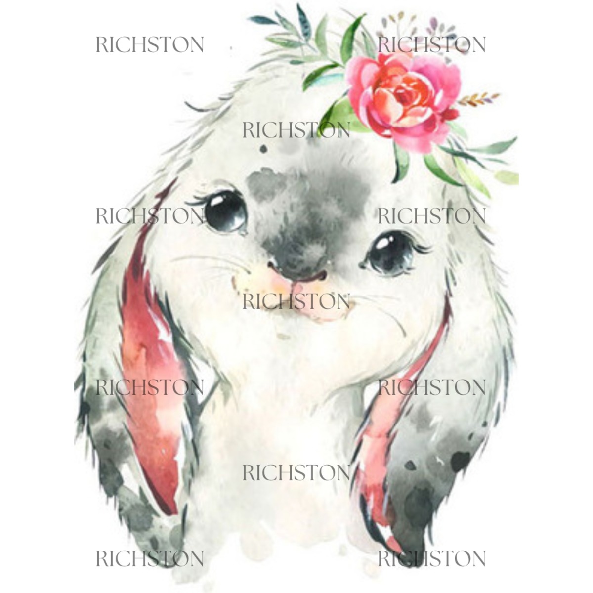 ダイヤモンドアート 『やわらかな微笑み・ウサギ』 B4サイズ(外寸30x40