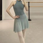 ベロア ノーブル ホルターネック レオタード 2色展開 L1291