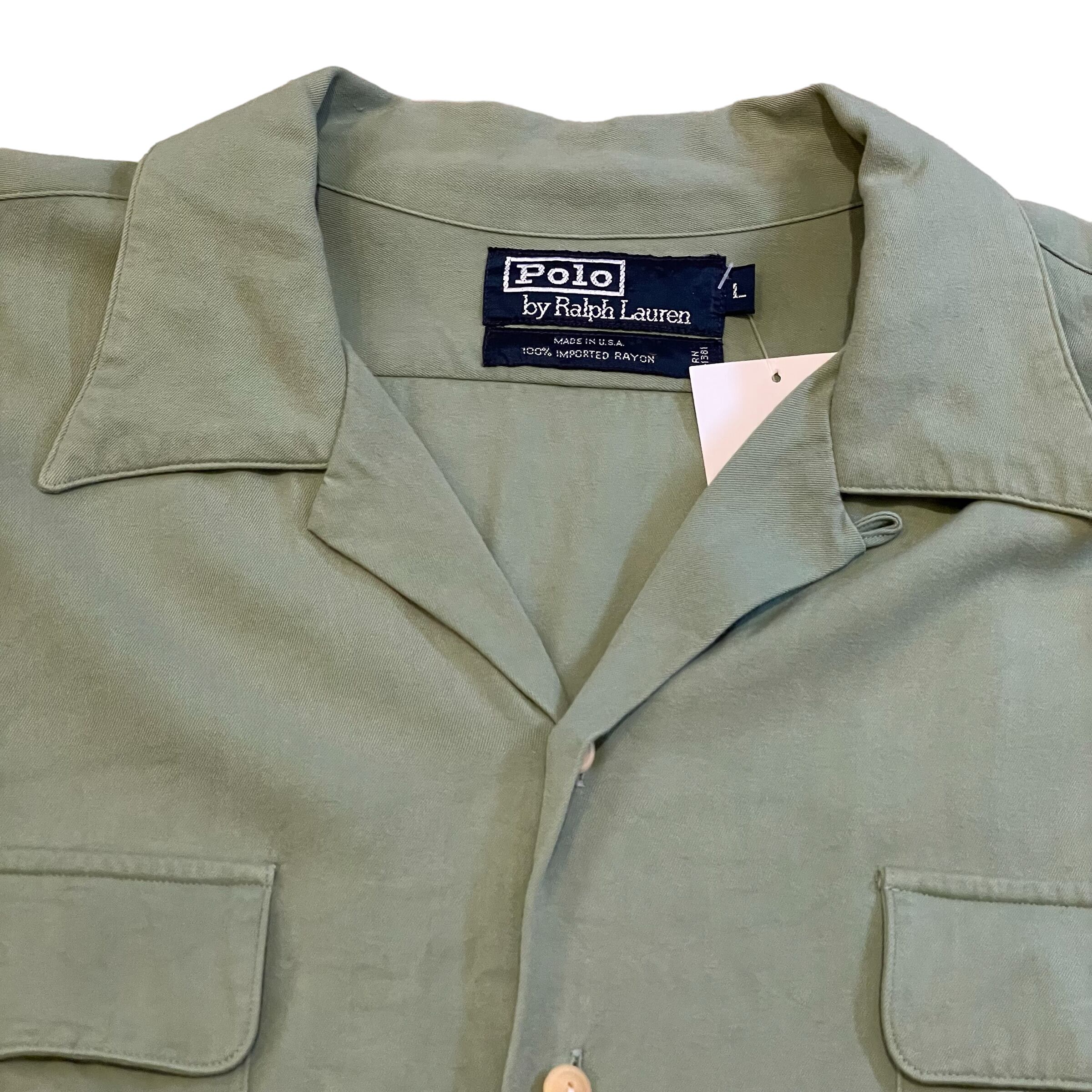 Made in USA !! 90s POLO Ralph Lauren rayon shirt 