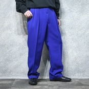 drape silhouette 3 tuck color slacks