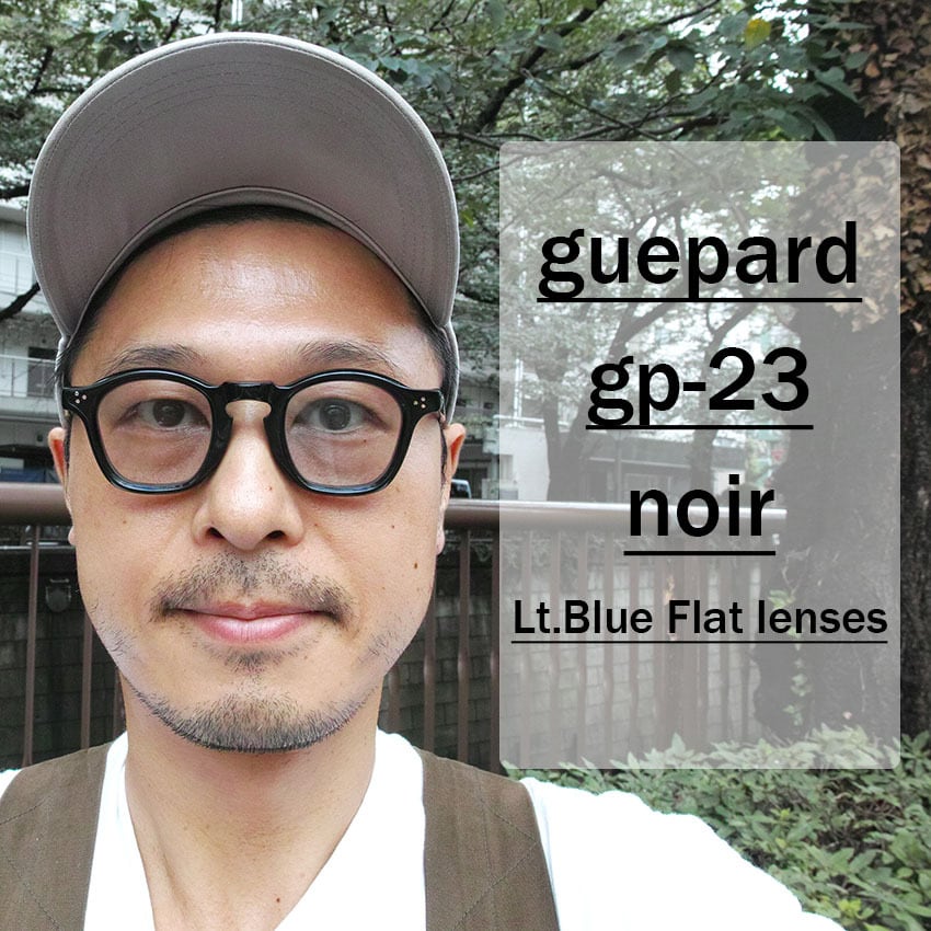 guepard / gp-23 / noir - Light Blue Flat lenses ブラック - ライト