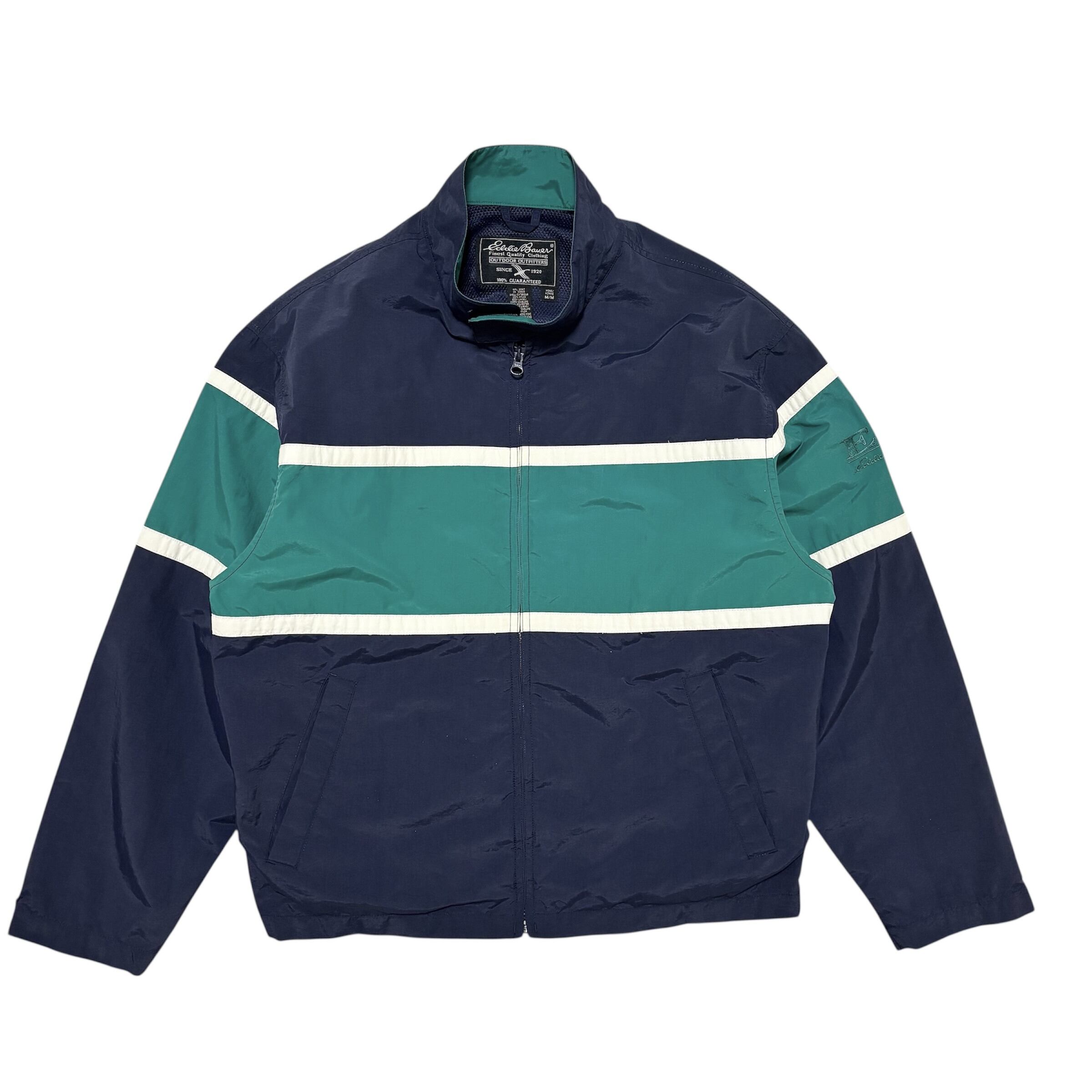 古着 エディーバウアー Eddie Bauer ナイロンジャケット クリーニング済み 00s ジップアップ メンズM 実寸L