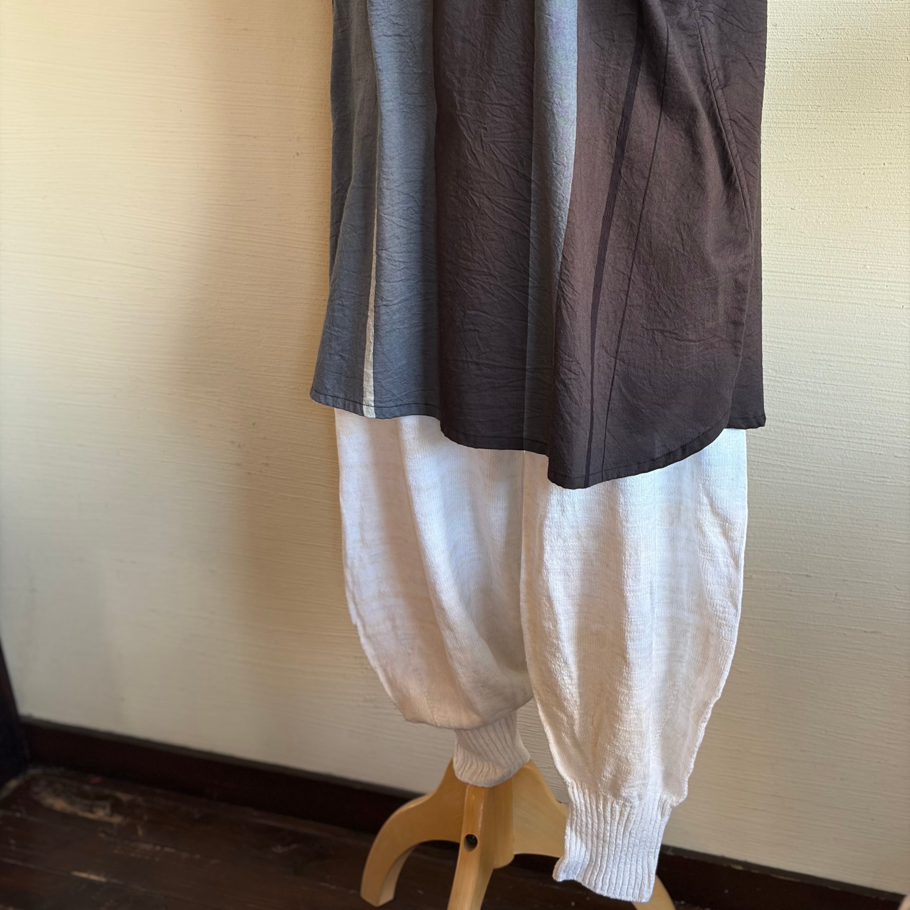 tamaki niime ゆらパンツ white beige | [naty:r] ナチュール