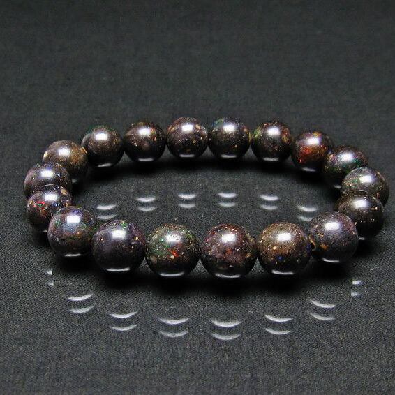 ブラックオパール ブレスレット 12mm 111-17748