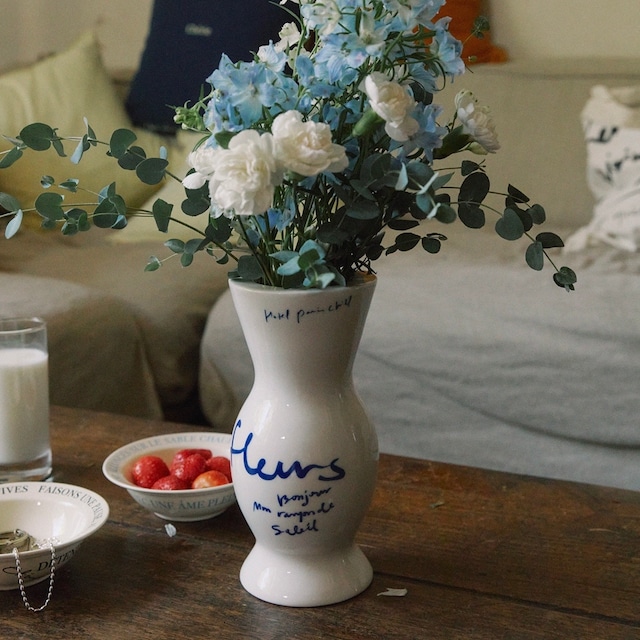 Fleurs vase (ivory) / Late  Bloomer Vase (natural) / セラミック ベース オブジェ 花瓶 韓国雑貨