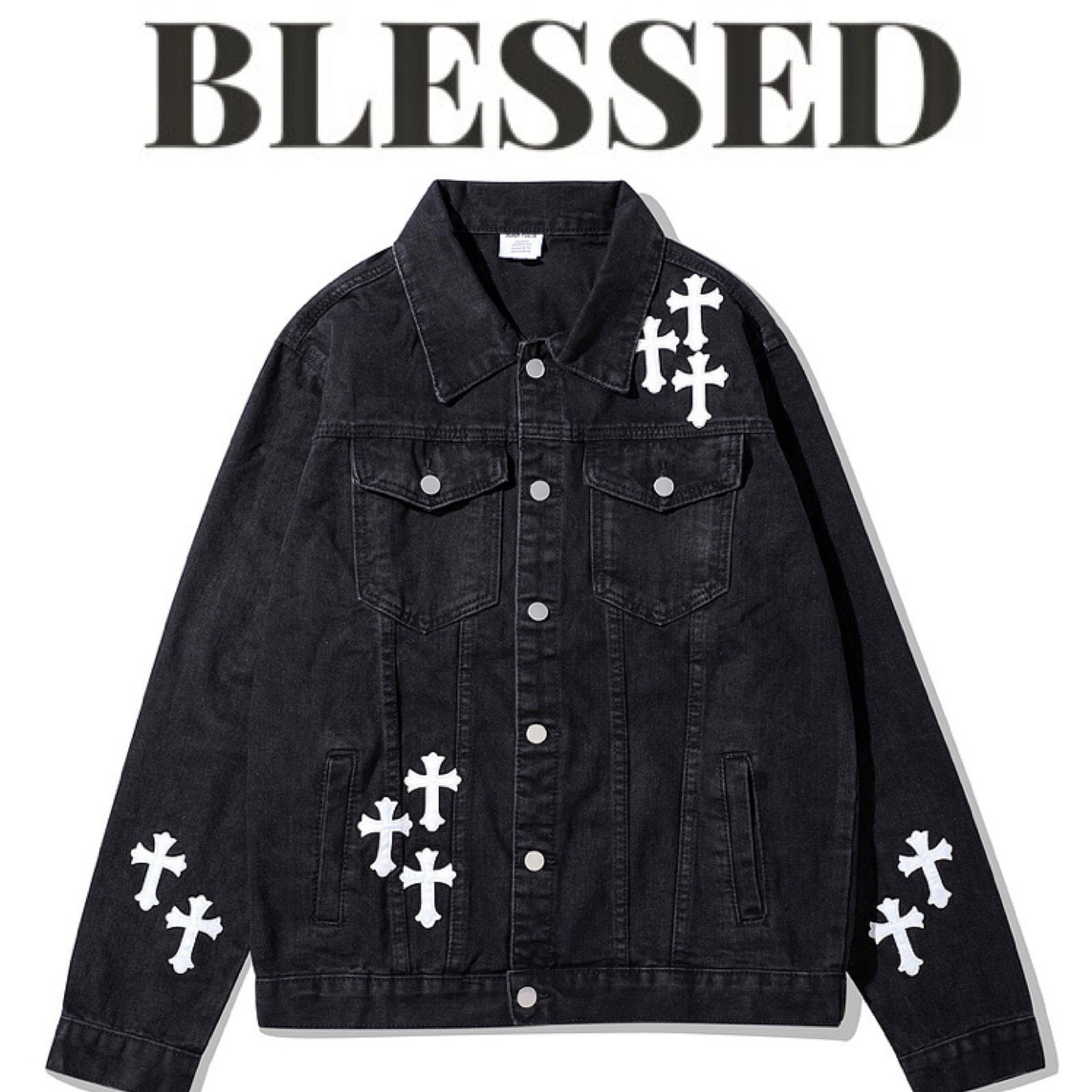 クロスパッチデニムジャケット BLESSED cross denim jaket クロスパッチデニムジャケット | BLESSED