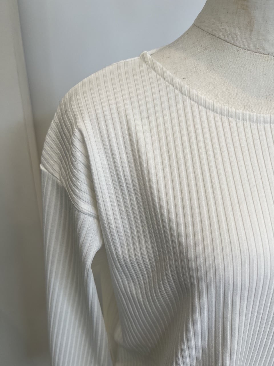 【LEMELANGE】ボートネックストレッチリブtee 8551006