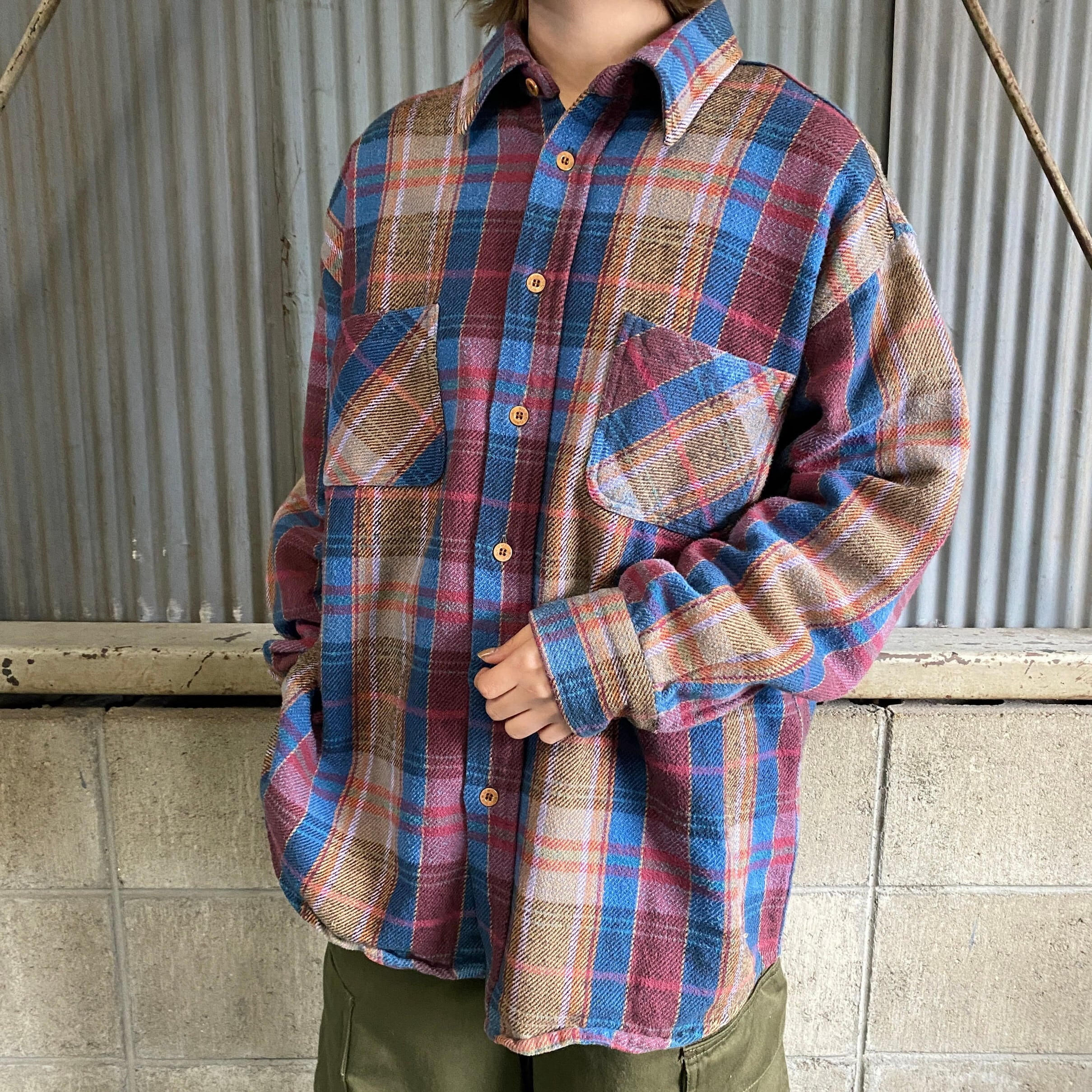 80s/BIG MAC/ビッグマック/ネルシャツ/Lサイズ/チェック/人気カラー  