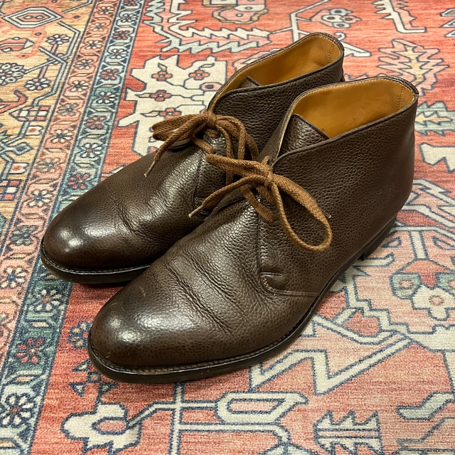 EDWARD GREEN GRAIN LEATHER CHUKKA BOOTS《7 1/2 D》