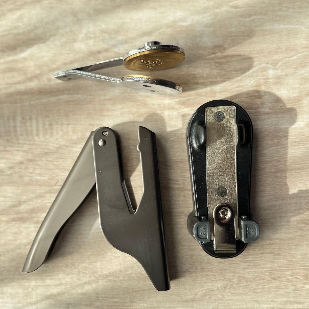 【セット】エンボッサー エンボススタンプ ベース セット オーダー メイド かわいい エンボス スタンプ 名入れ ロゴ カスタム ブランディング ラッピング 土台 台座