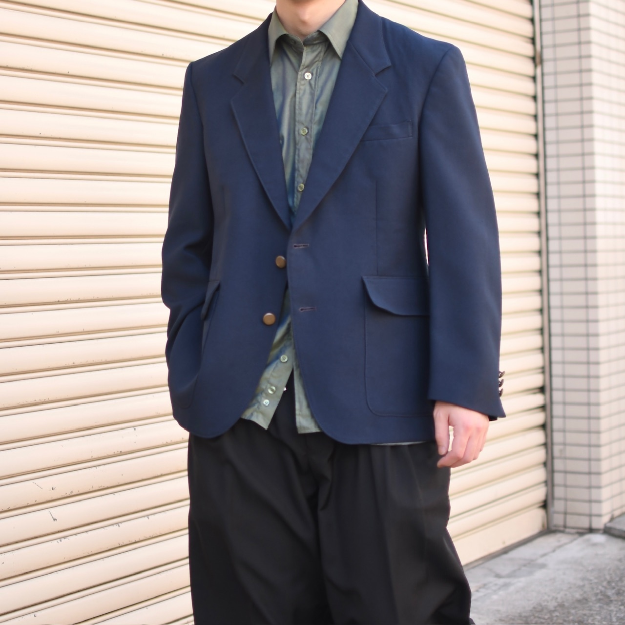 khaki iridescence dress shirt