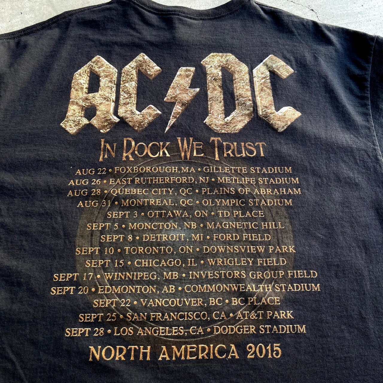AC/DC メンズ バンT ロック 総柄 2XL  90s 半袖 Tシャツ