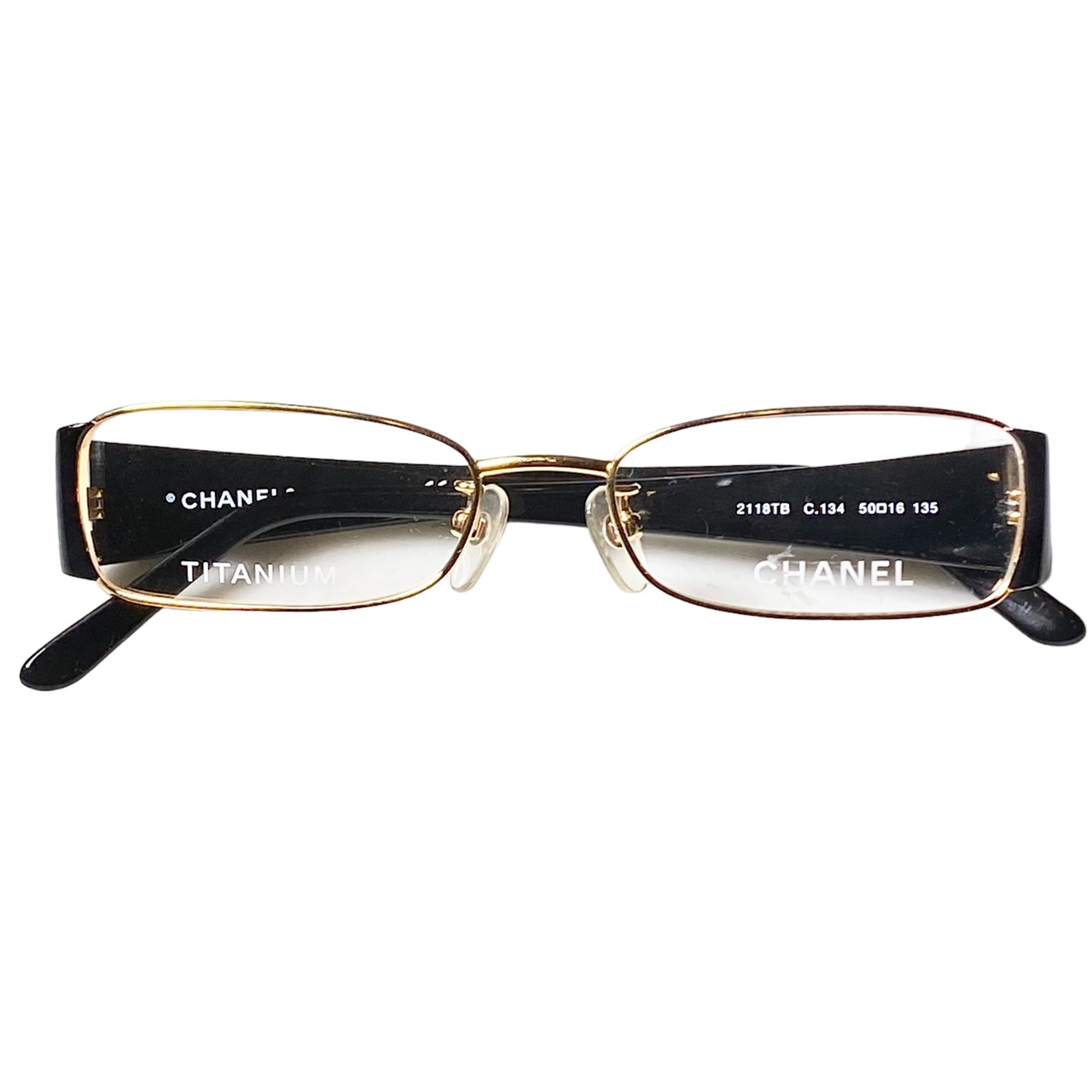 CHANEL black temple glasses