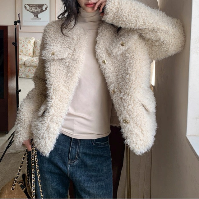 フェミニーボア ショートジャケット W00321