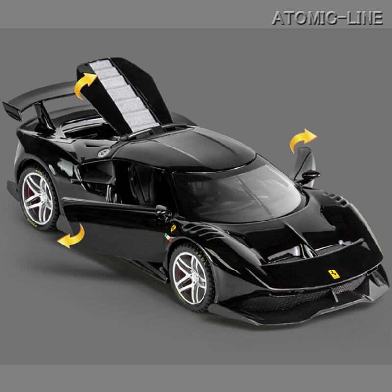 フェラーリ P80/C 1/32 ミニカー 全4色 ライト点灯 エンジンサウンド