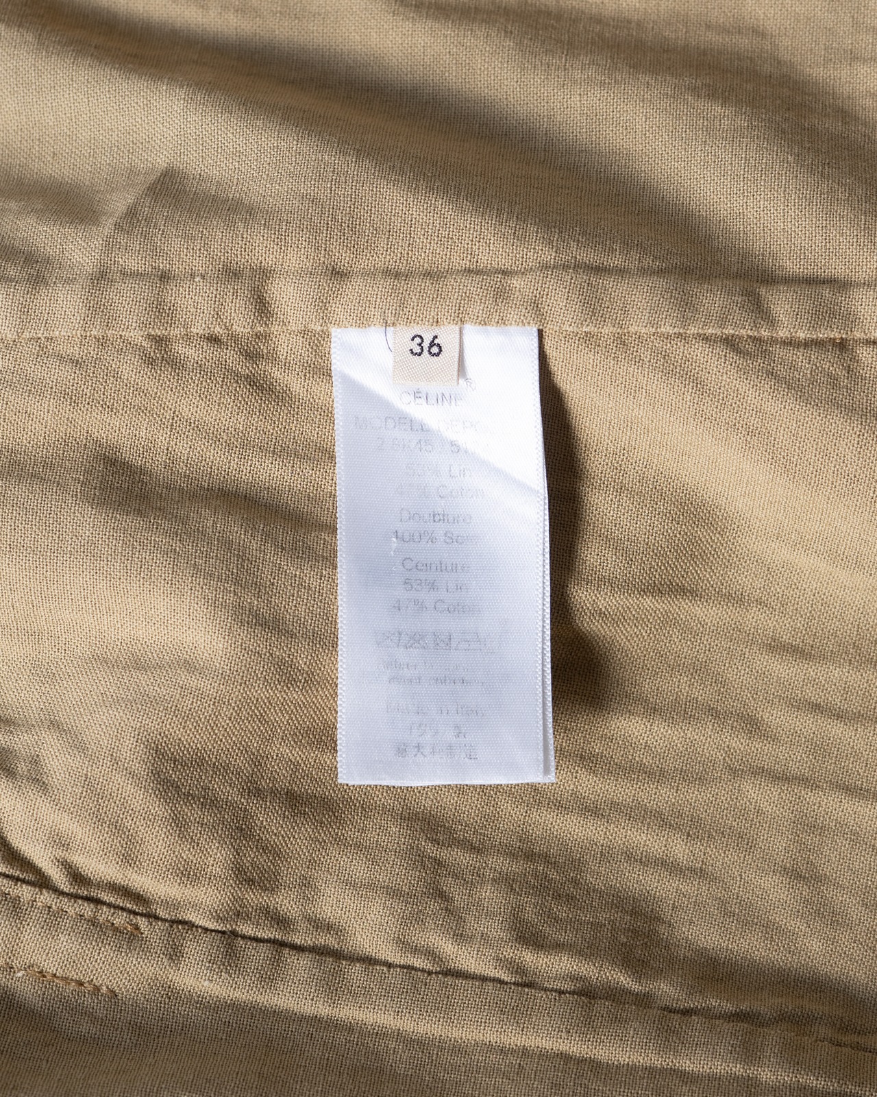 〈CÉLINE by phoebe philo〉Chester linen coat