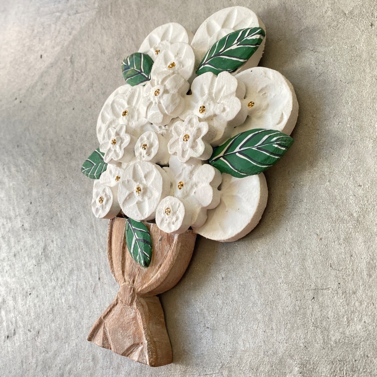 フォークアート OA 壁掛け フラワー&リーフ