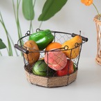 ラウンドバスケット ローラウンド 丸 丸型 サイズ２種類 ワイヤーバスケット カゴ カゴバスケット収納