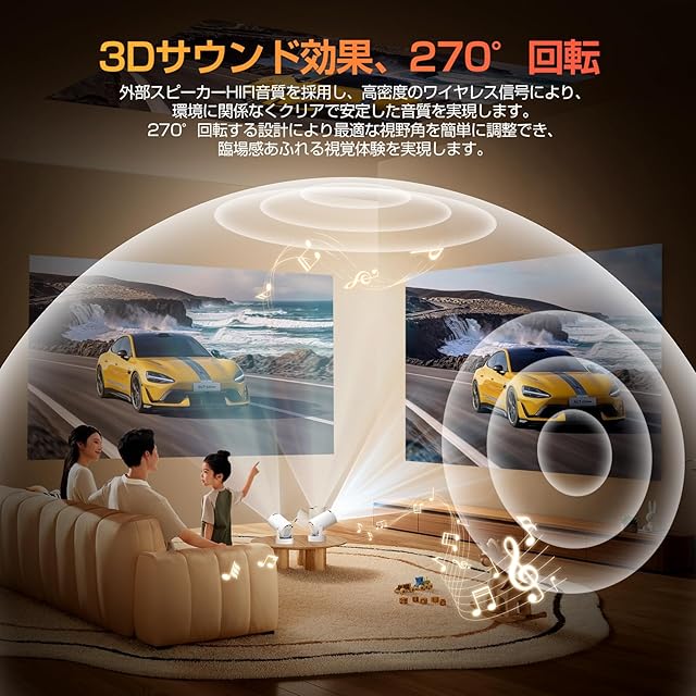 Philoent プロジェクター 家庭用 小型 【2025アップグレード版Android