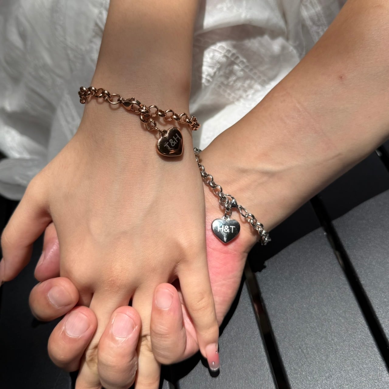 ペア】Linked Heart Bracelet | Ange.