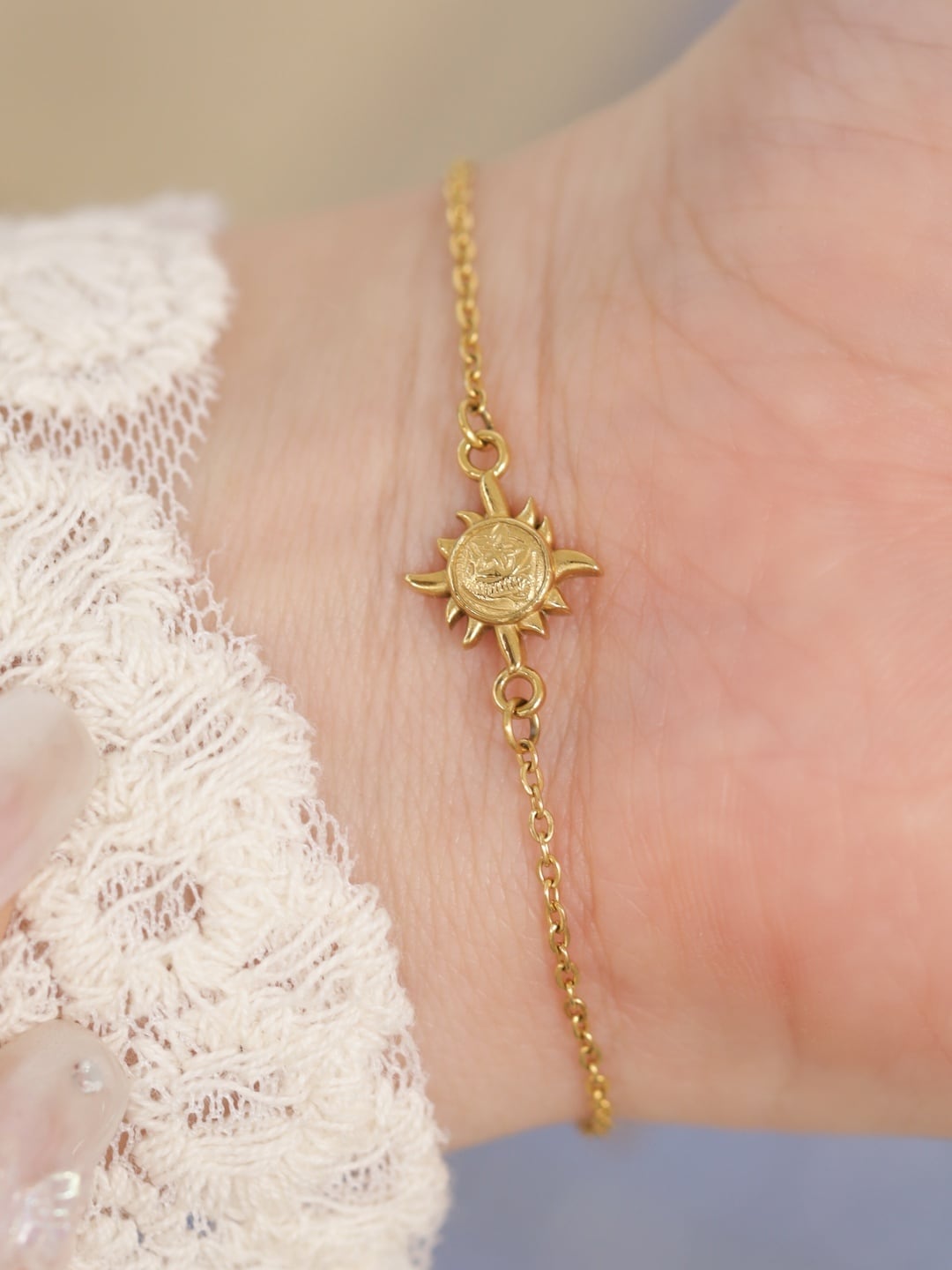 316L hawaiian simple sun bracelet #b17