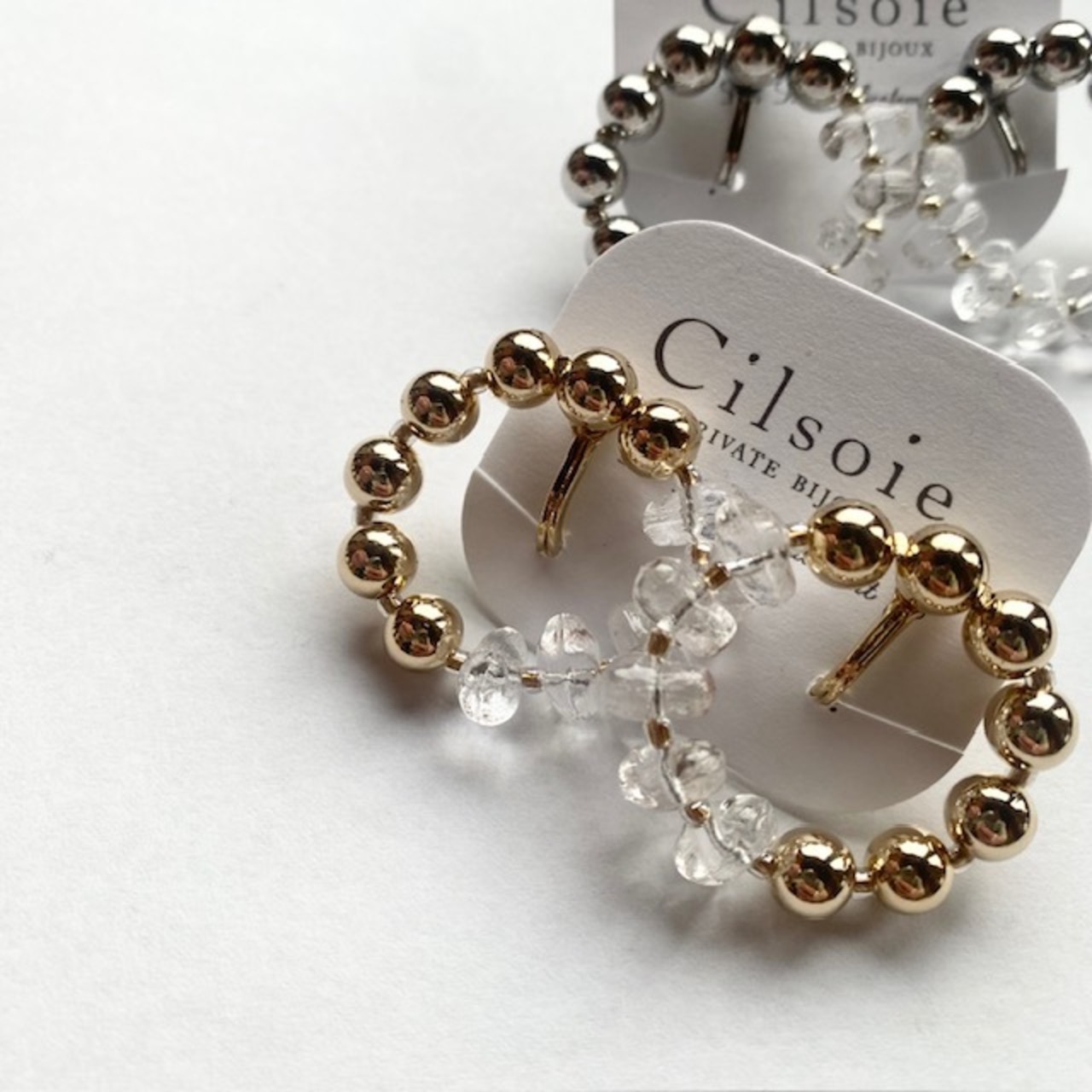 cilsoie：Metal hoop ・Lsizeイヤリング