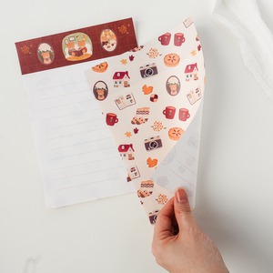 くまとふたりのおうちレターセット