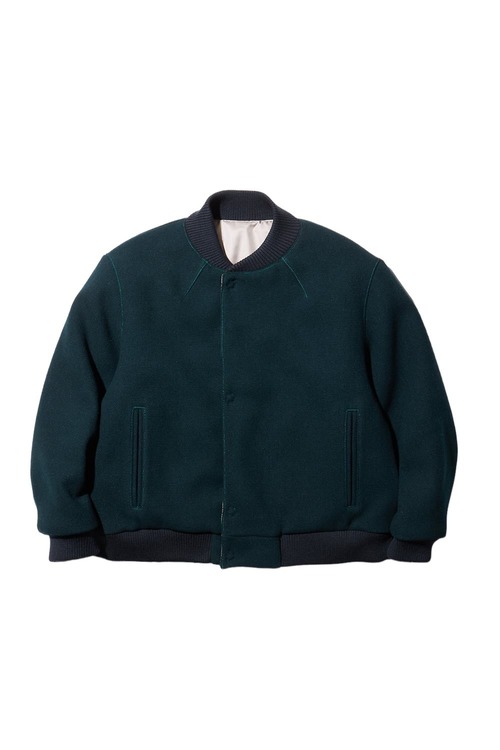 【PSEUDOS】REVERSIBLE CLUB JACKET WPL(FOREST GREEN)〈送料無料〉