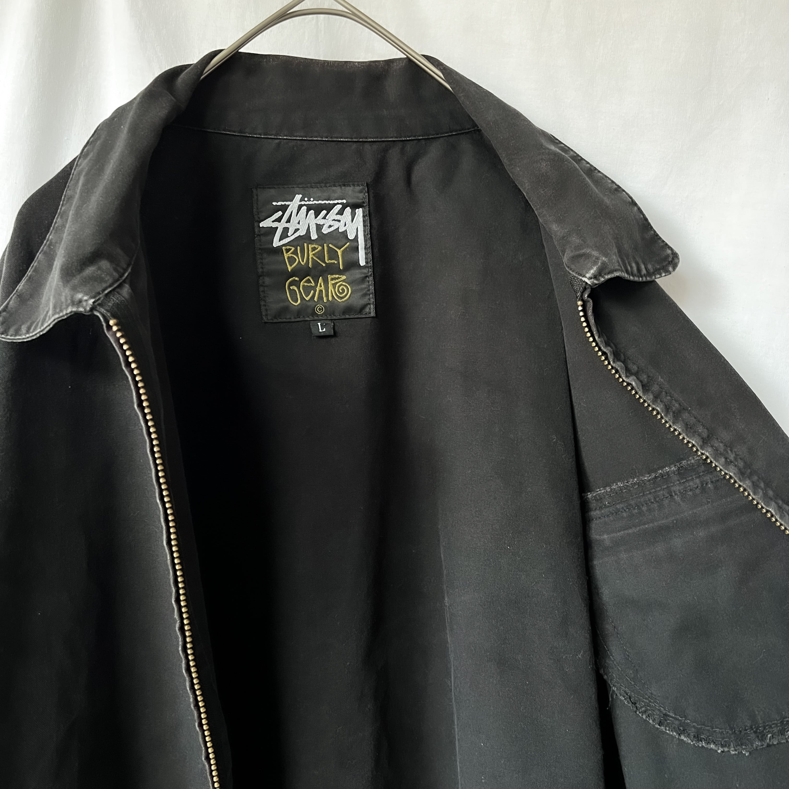 80s〜90s ［old stussy］burly gear swing top talon zip ジャケット