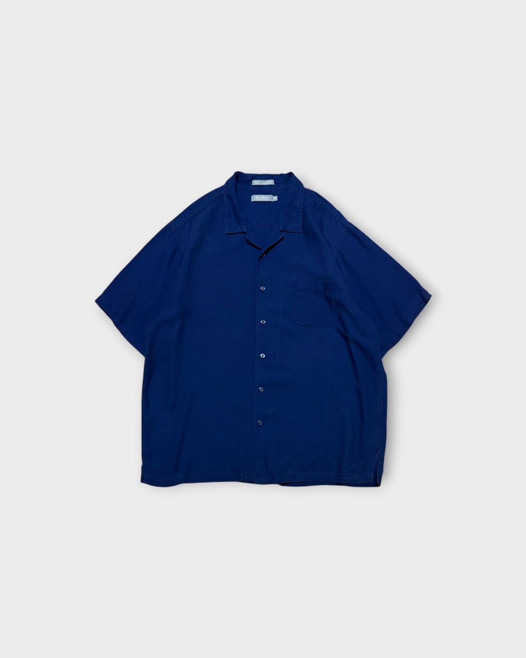 【Used】“Daniel Cremieux” Open Collar Lyocell Linen Shirt