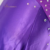 社交ダンス 衣装 スタンダードドレス ドレス スタンダード ワンピース 紫 フロート in the MOOD インザムード デモ 競技 ダンス パーティ 発表会 パープル系 ブルー系 光沢感 レディース おしゃれ スカート 3枚重ね ダンスウェア 発表会衣装 フロア用