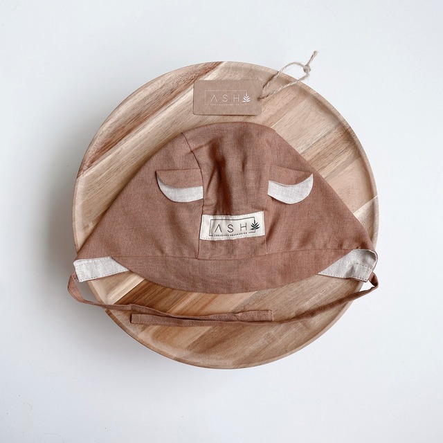 BEAR COCOA｜タイプ：Bonnet / ツバ：Straight / 耳：Neutral