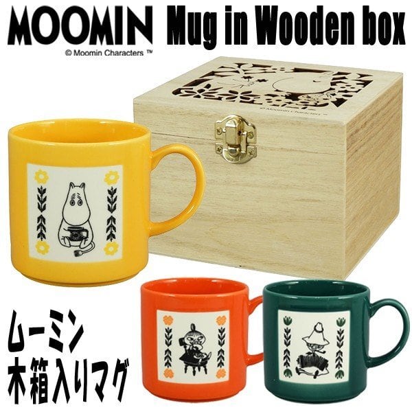 MOOMIN】ムーミン木箱入りマグカップ　インテリア雑貨moonvalley