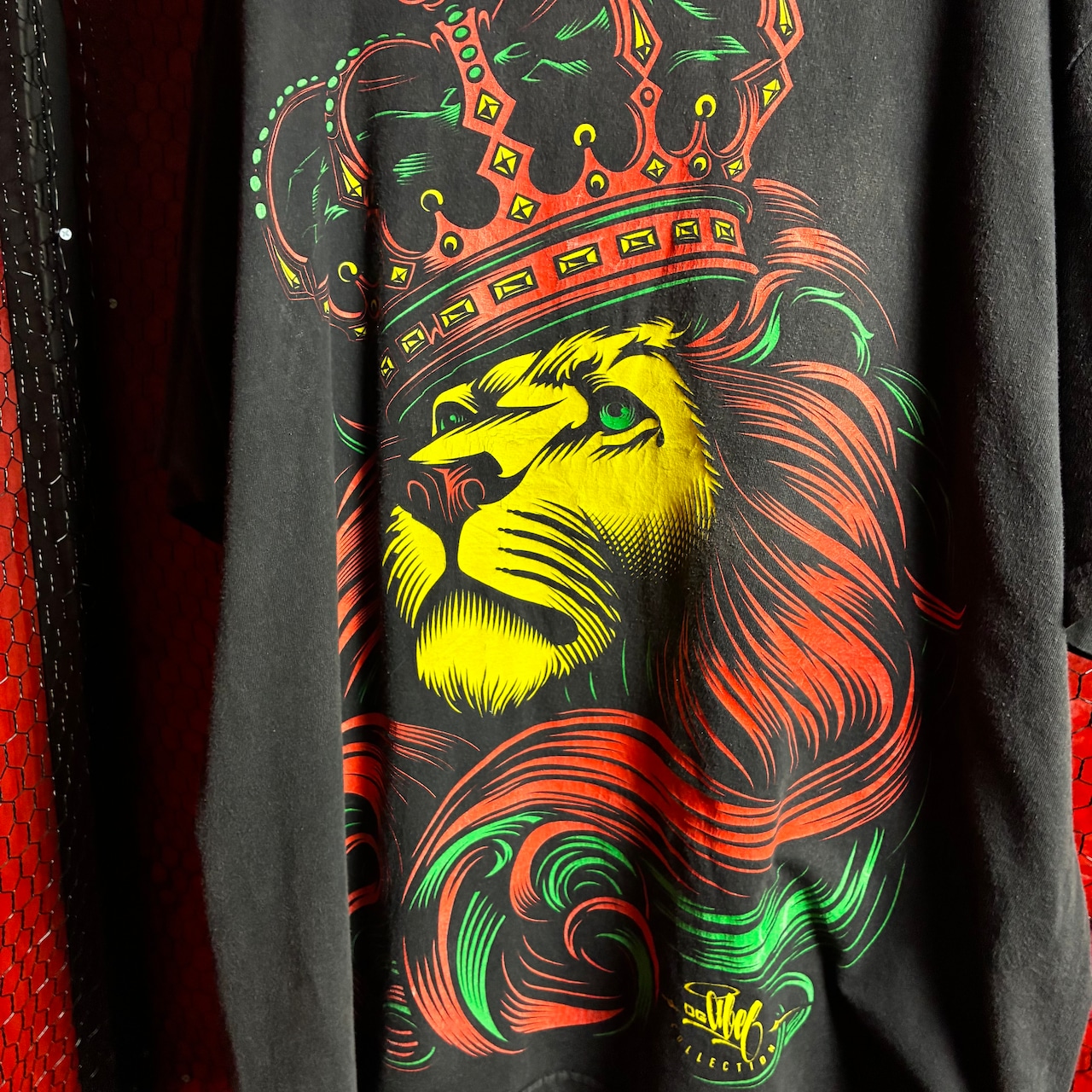 OGABEL グラフィックTシャツ ライオン ラスタカラー ビッグサイズ