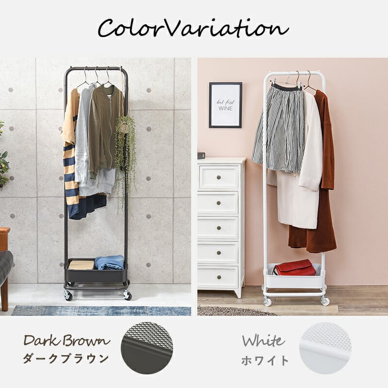 Amazon｜竹製 ワードローブ 扉付き クローゼット ハンガーラック 天然