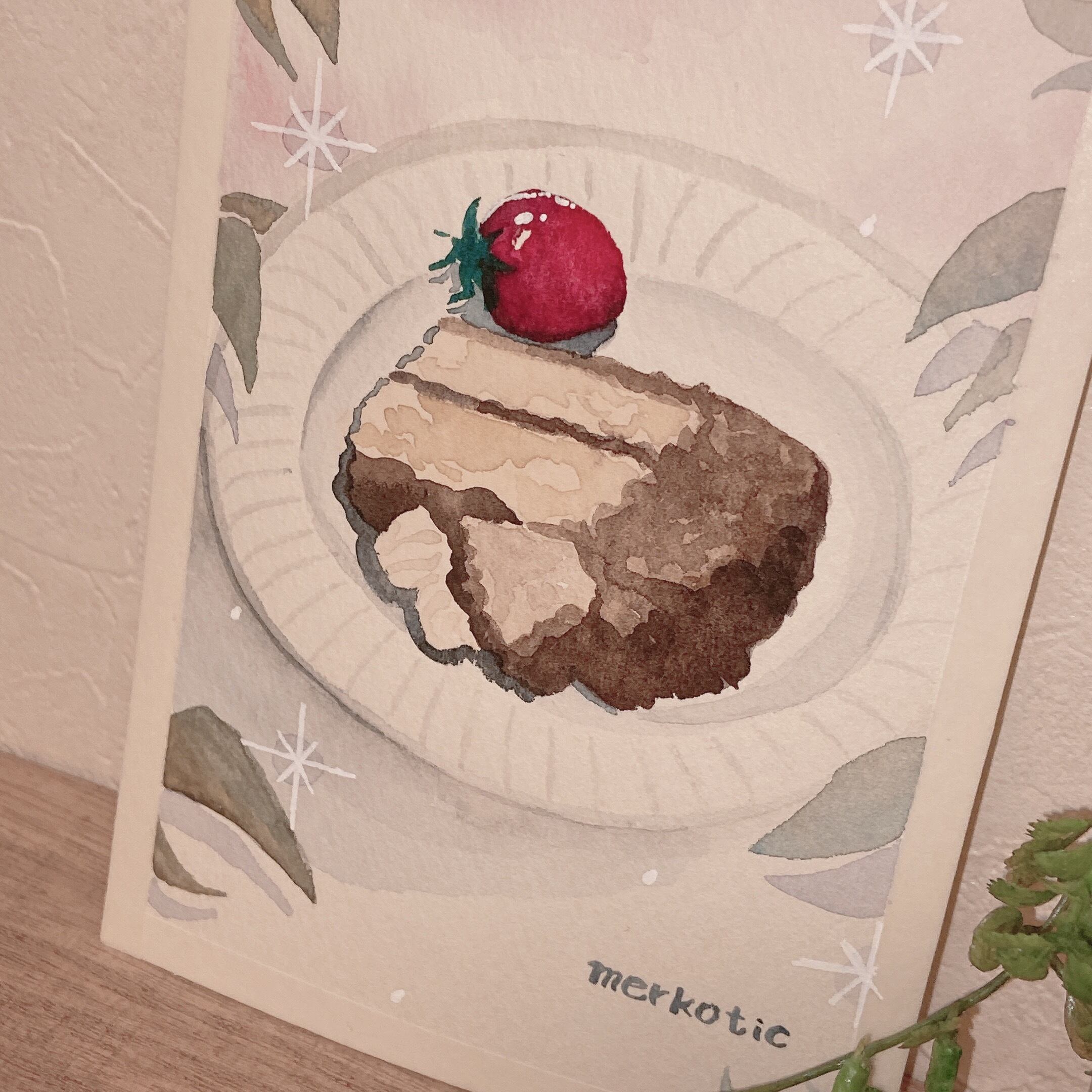 休日のチョコケーキ | 香り付きペーパーアイテム