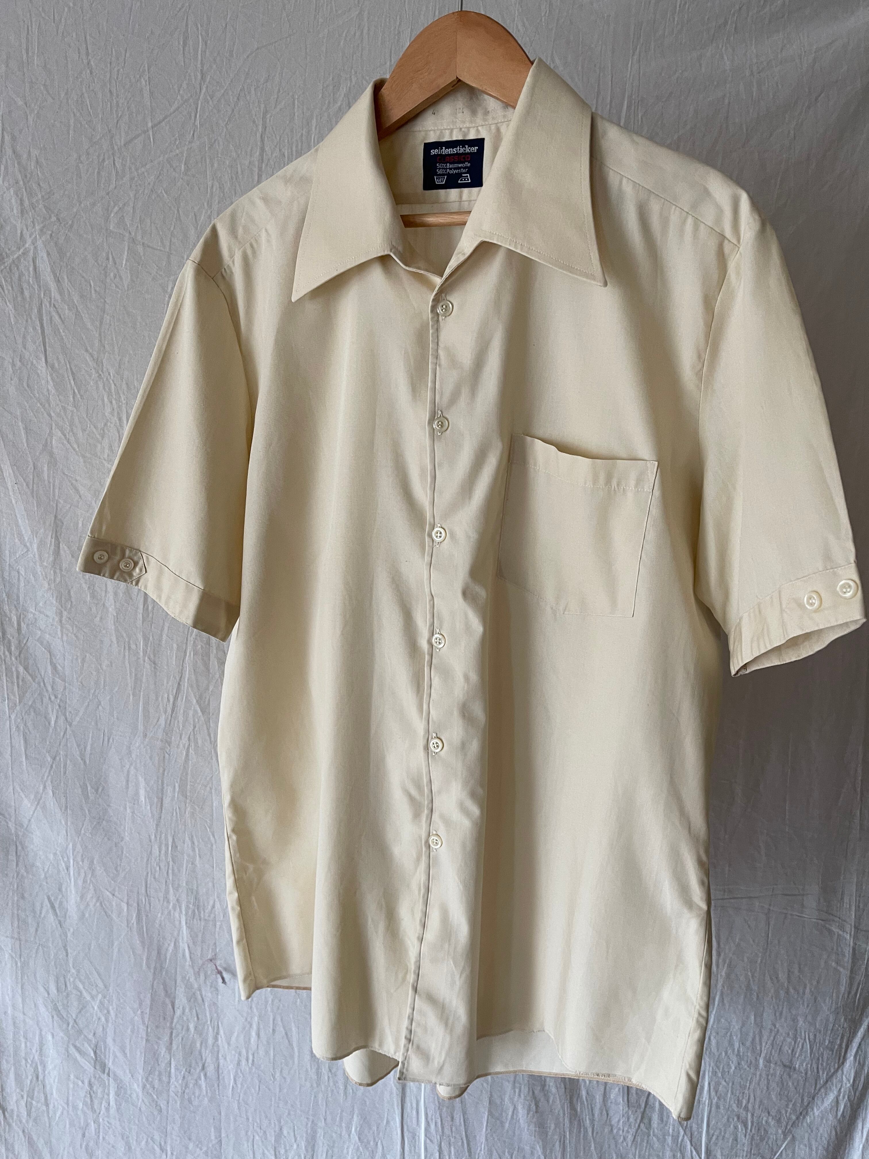 70/80's German vintage cotton/poly short sleeve shirt