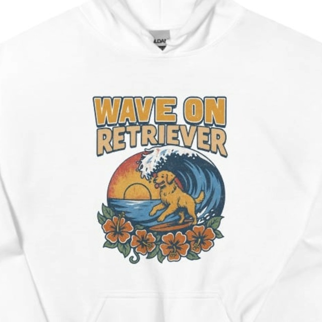 ウェーブオン ゴールデンレトリバー ユニセックス　パーカー DA0066