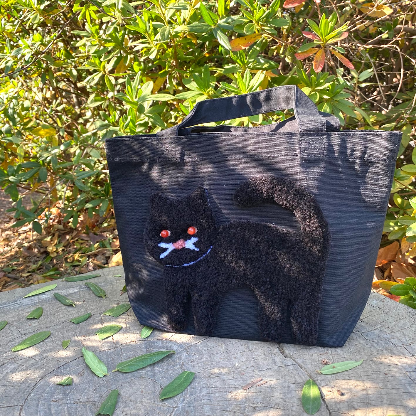 トートバッグミニ〈黒ねこ〉 | natsurug