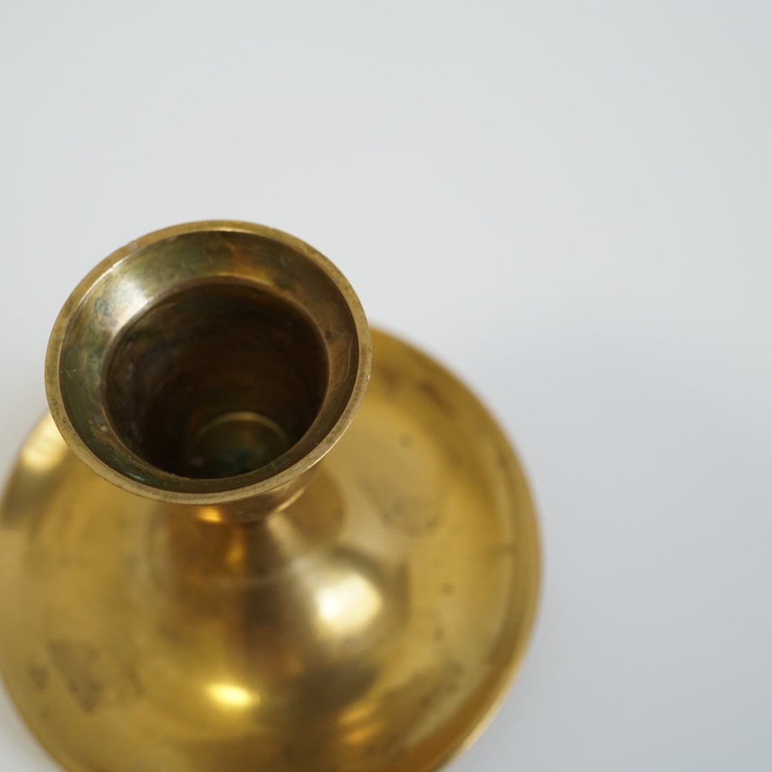 ドイツ】キャンドル 火消し棒 真鍮 ロココ ヴィンテージ 金色