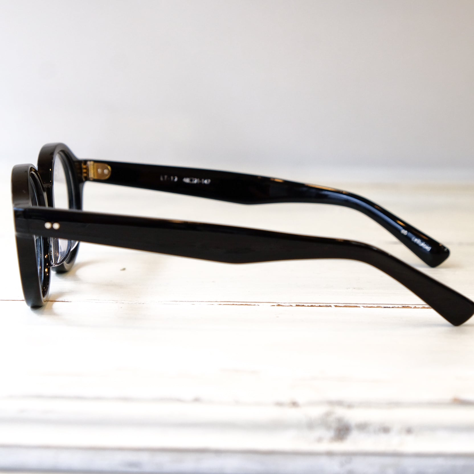 DJUAL デュアル メガネ LT-12 / 00 セルロイド製 ブラック | livra eyewear