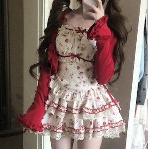 ゆめかわ♡カーディガン付き花柄セットアップ set101 ゆめかわ♡カーディガン付き花柄セットアップ set101