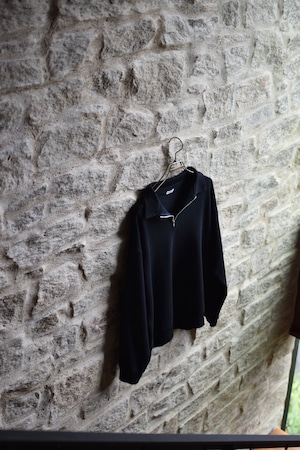FOUNDOUR / COTTON FRENCH TERRY HALF ZIP SHIRT